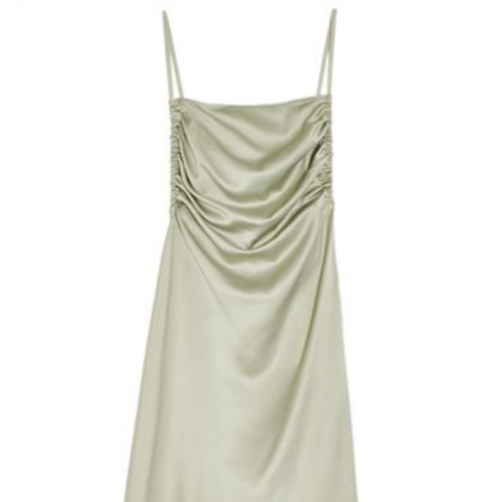 Danielle Berstein Macy’s Light Green Slip Dress